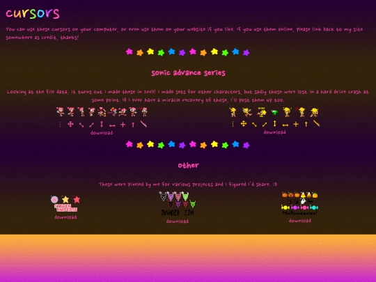 goodies/cursors screenshot