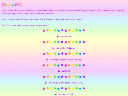 goodies/stickers screenshot
