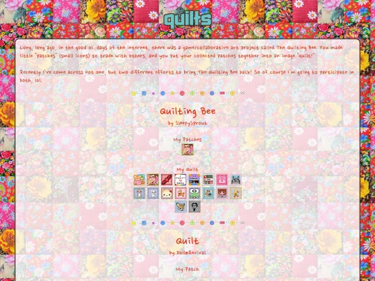 pixelcliques/quiltingbee screenshot