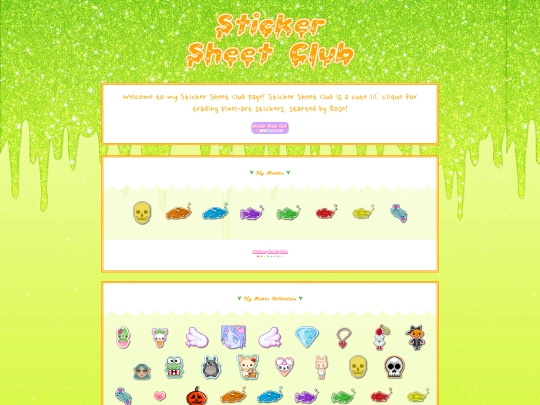 pixelcliques/stickersheetclub screenshot