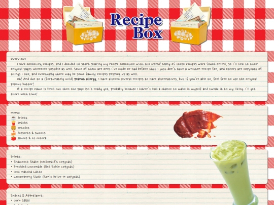 recipes screenshot