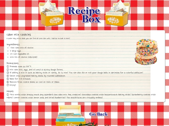 recipes/desserts/cakemixcookies screenshot
