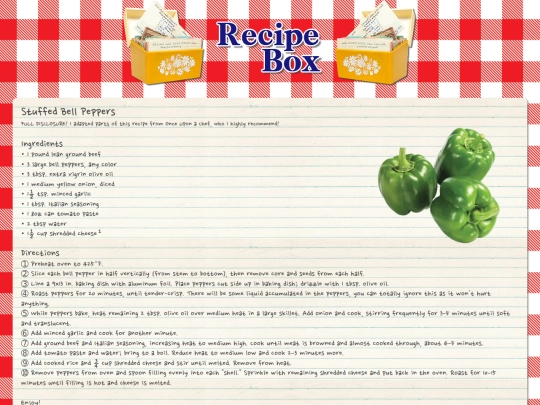 recipes/entrées/stuffedbellpeppers screenshot