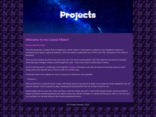WIP/projects screenshot