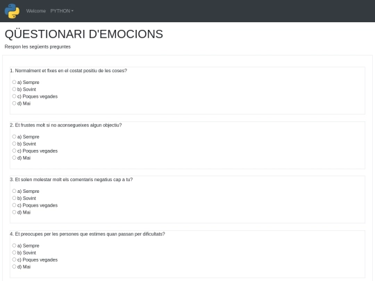 questionari screenshot