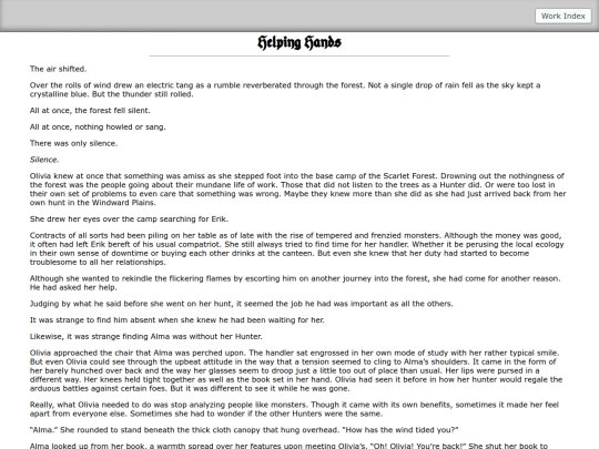 novels/monster-hunter/helping-hands/1 screenshot