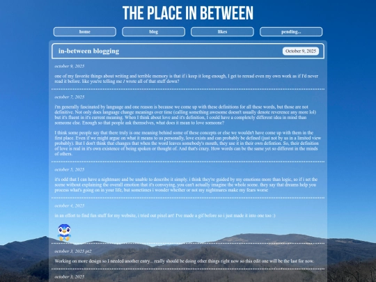 blog screenshot