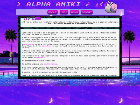 alpha/lore screenshot