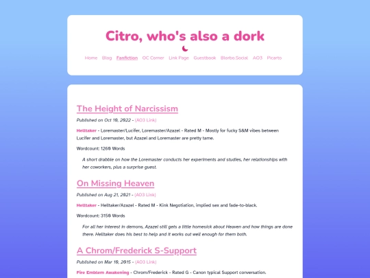 fanfiction screenshot