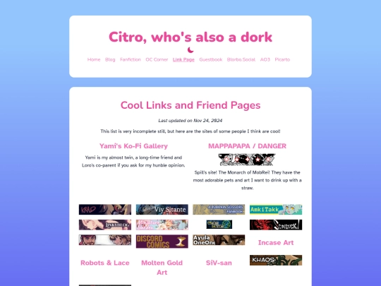 link-page screenshot