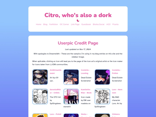 userpic-credits screenshot