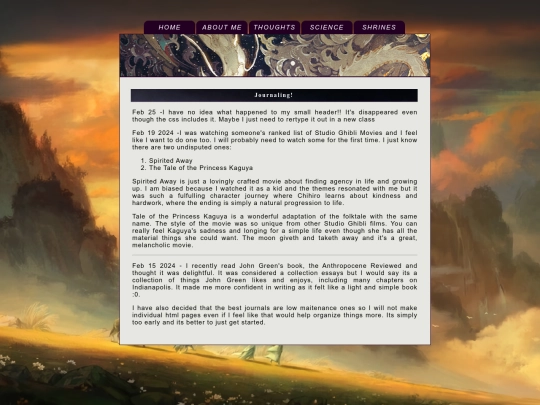thoughts screenshot