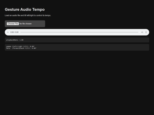gesture-audio-tempo-v1 screenshot