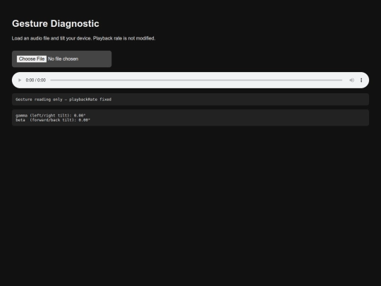 gesture-diagnostic screenshot