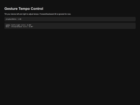 gesture-tempo-v1 screenshot