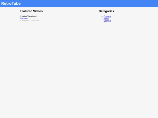 RetroTube screenshot