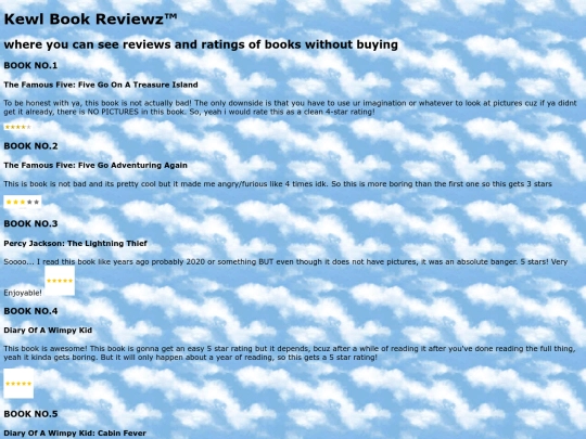 bookreviewz screenshot