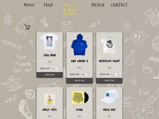 merch screenshot