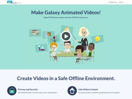 fonthemes/school screenshot