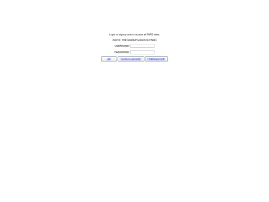 tatgmobile/signup screenshot