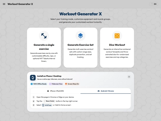 workout screenshot
