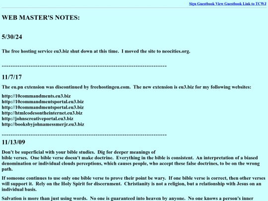 10commandments/webnotes screenshot