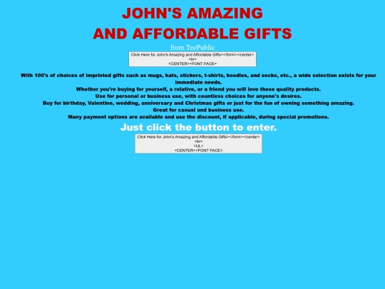 TeePublic/index_html screenshot