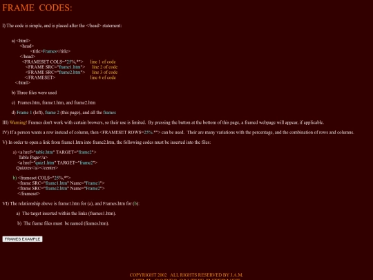 htmlcodes/frame2 screenshot