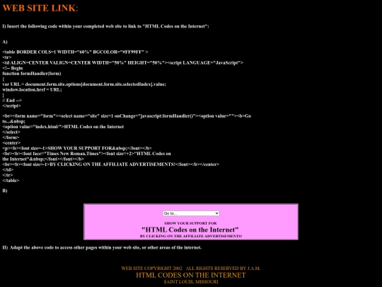 htmlcodes/gadg screenshot