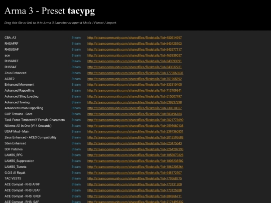Arma 3 Preset tacypg screenshot