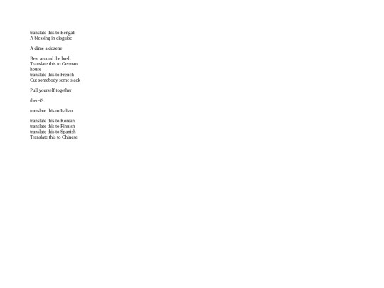 idioms screenshot