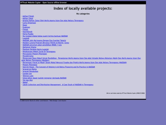 index HTTRack screenshot