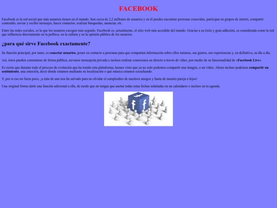 Facebook screenshot