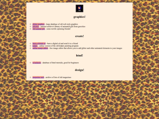 links screenshot