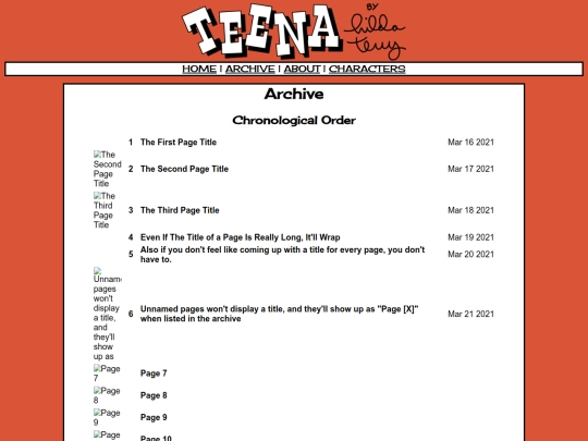 archive screenshot