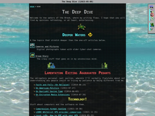 dive screenshot