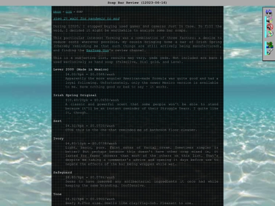 dive/soap screenshot