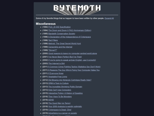 mothzone/txts screenshot