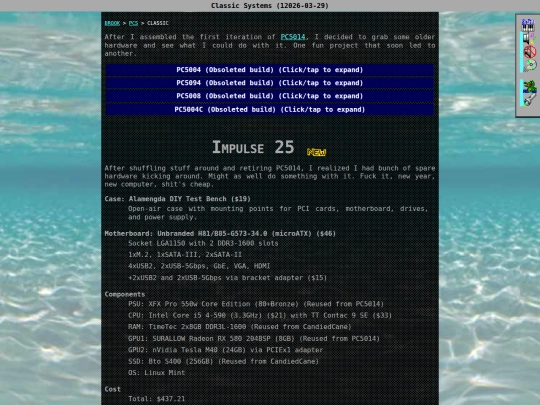pcs/classic screenshot
