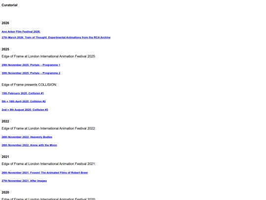 curatorial screenshot