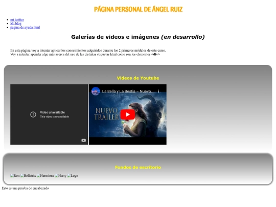 mi pagina personal screenshot