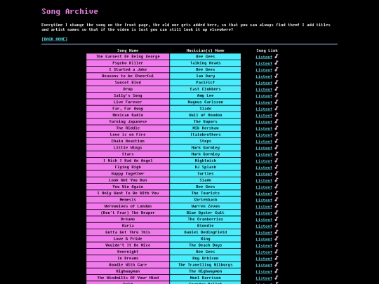 junk/songarchive screenshot