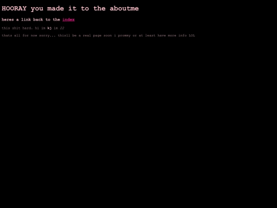 aboutme/aboutme screenshot
