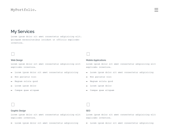 services screenshot