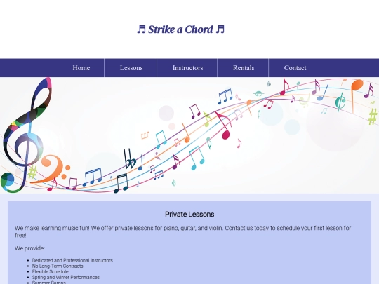 lessons screenshot