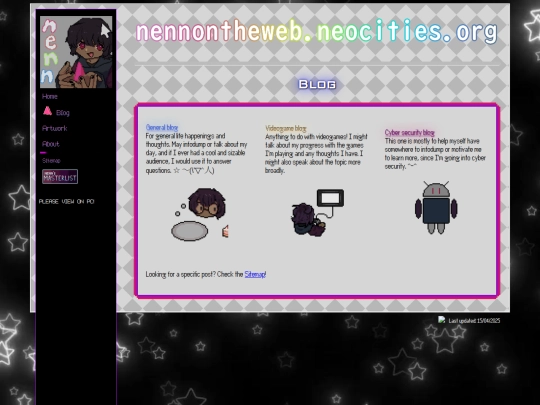 blog screenshot