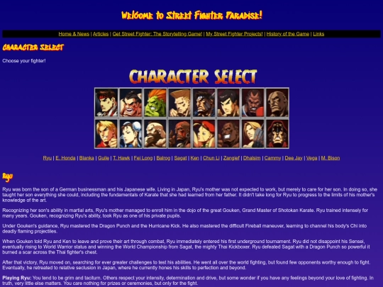 characters/ryu screenshot