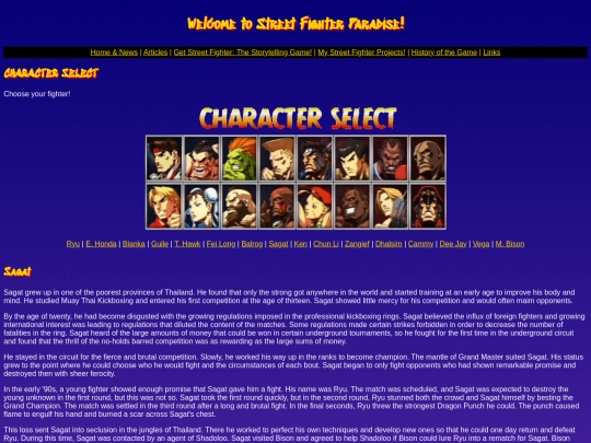 characters/sagat screenshot