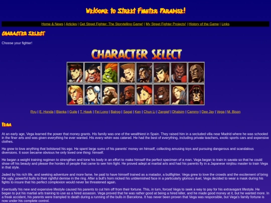 characters/vega screenshot
