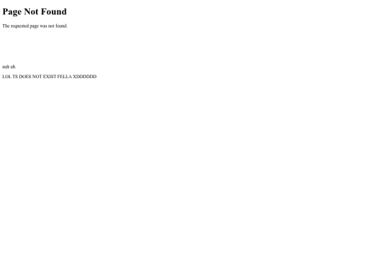 not_found screenshot